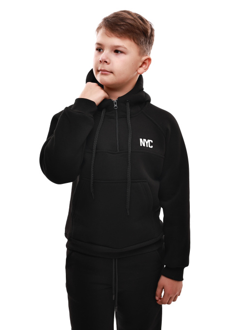 Толстовка для хлопчика підлітка Чорний STREAM модель 706116 Фото