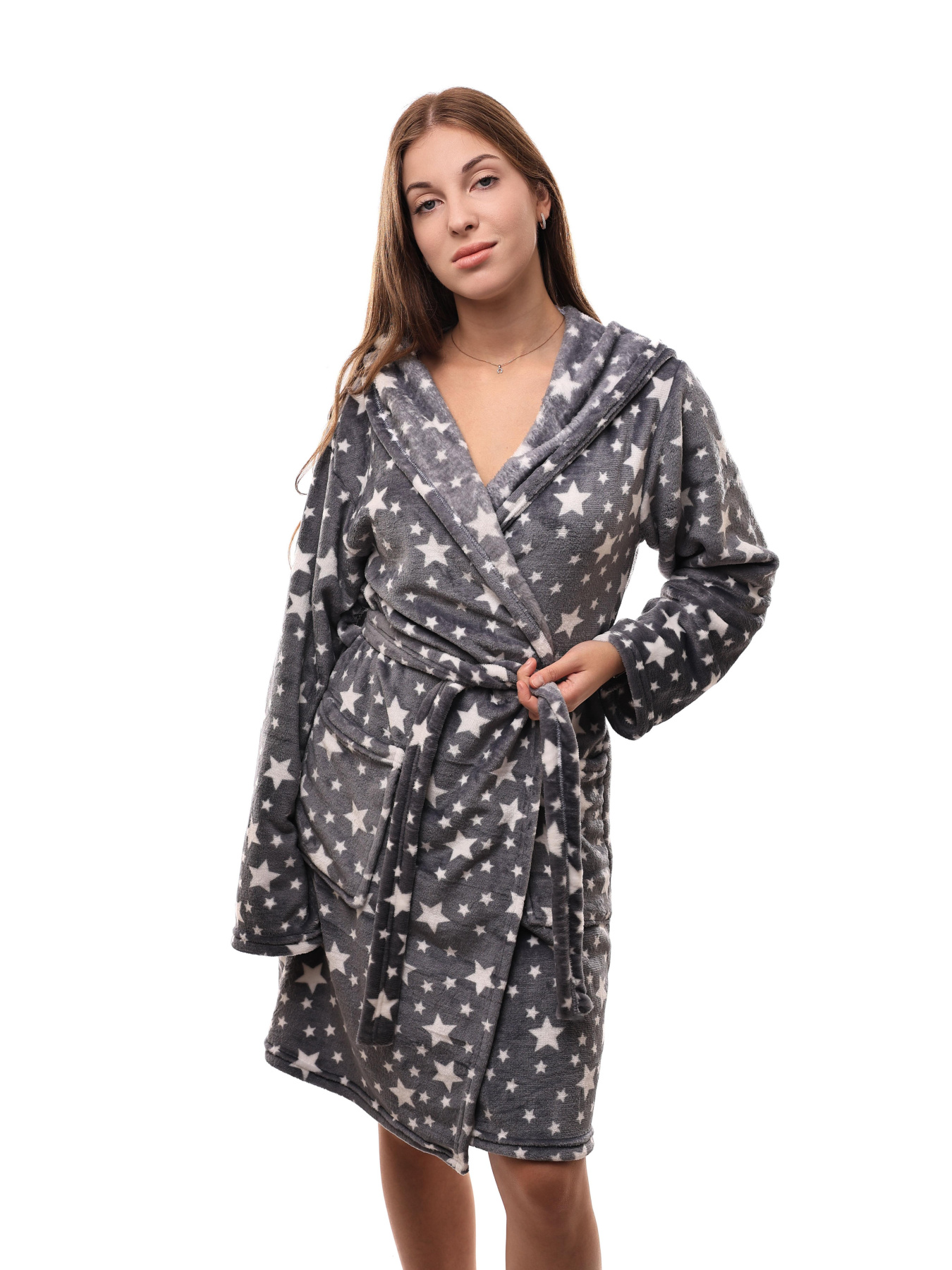 Халат женский Светло-серый STREAM модель 698350 Фото