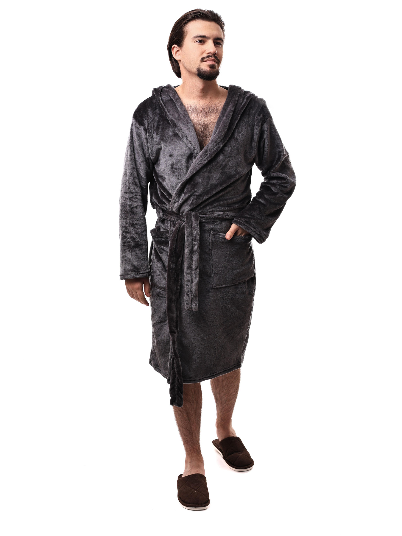 Халат мужской Серый STREAM модель 696301 Фото