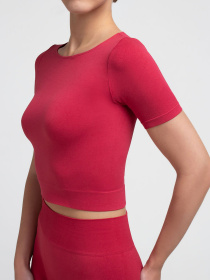 Giulia Топ с коротким рукавом и круглым вырезом CROP T-SHIRT модель UP-00000403 Фото