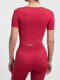 Giulia Топ с коротким рукавом и круглым вырезом CROP T-SHIRT модель UP-00000403 Фото