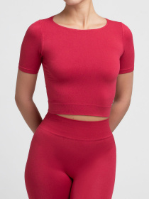 Giulia Топ з коротким рукавом та круглим вирізом CROP T-SHIRT модель UP-00000403 Фото