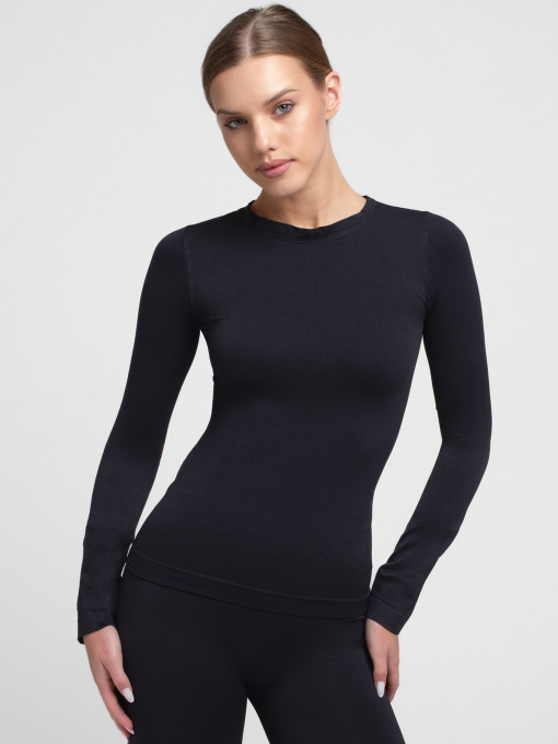Giulia Жіноча безшовна футболка з мікрофібри з довгим рукавом LONGSLEEVE 01 модель UP-00003134 Фото