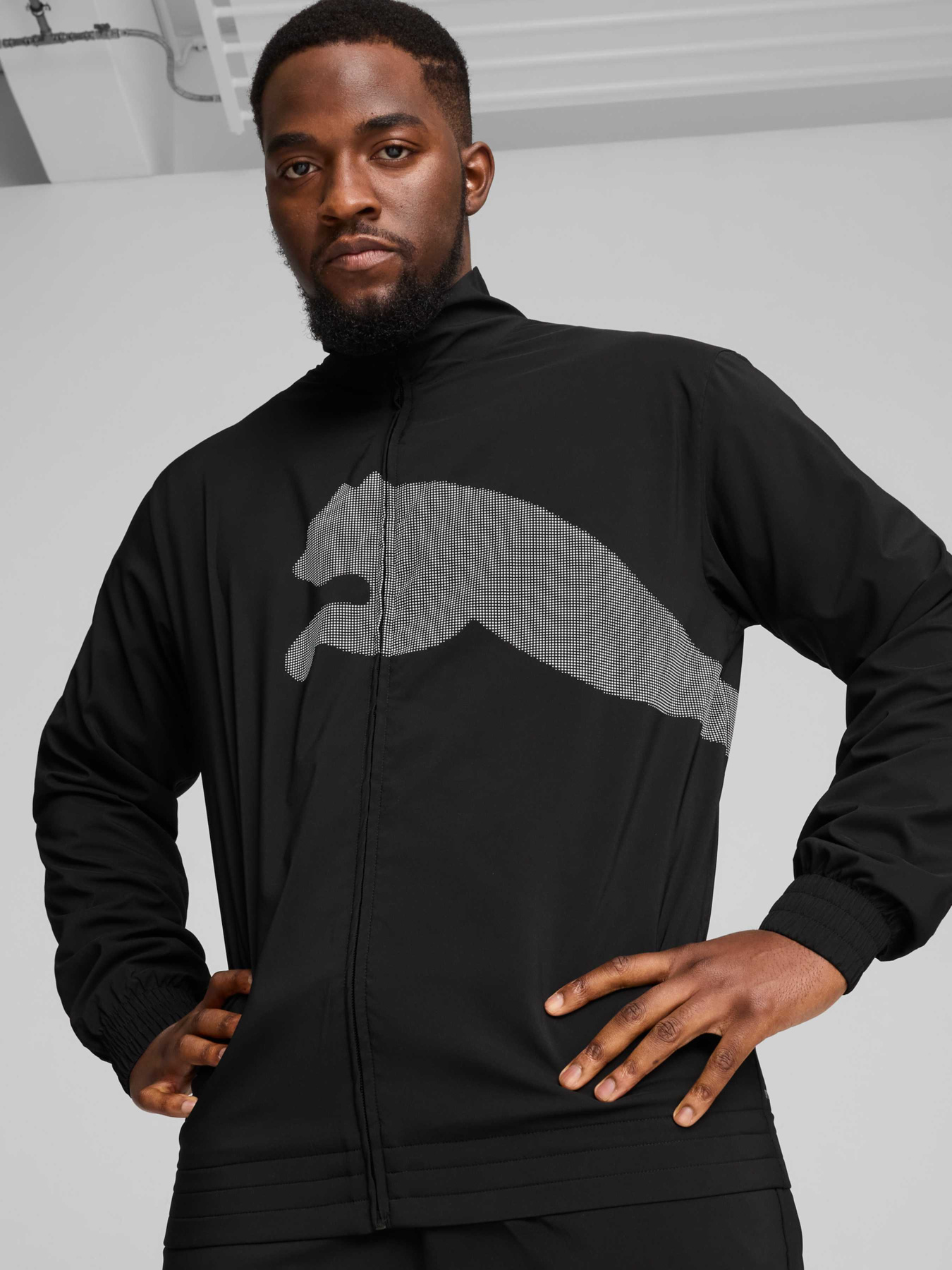 Худи и свитшоты PUMA Train Big Cat Woven Jacket модель 525960 Фото