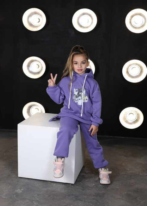 Спортивний костюм ISSA Plus Модель CD-470_lilac Фото