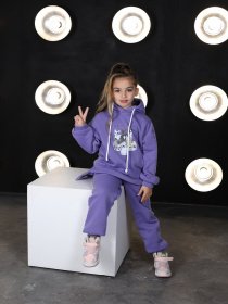 Спортивний костюм ISSA Plus модель CD-470_lilac Фото