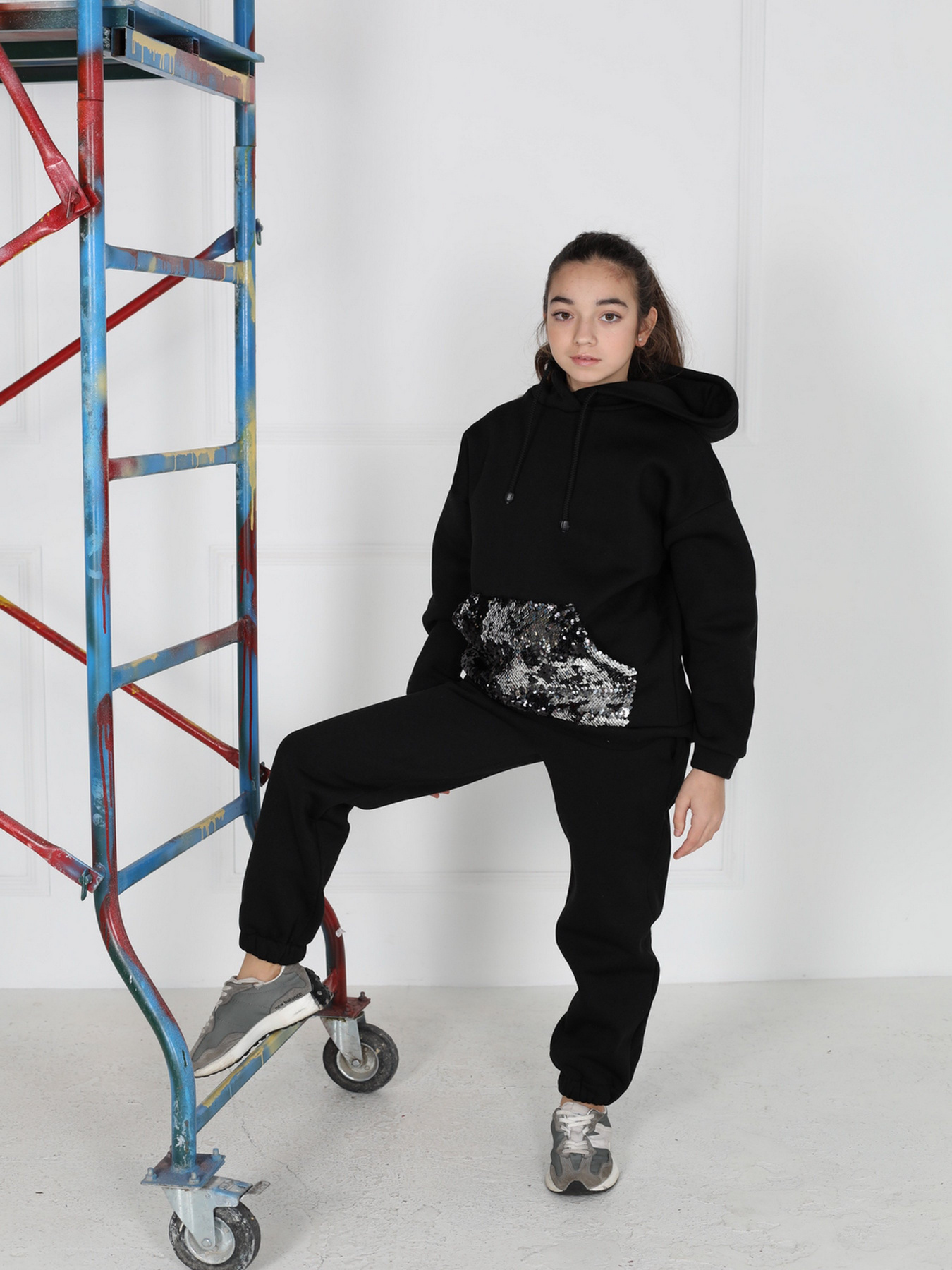 Спортивный костюм ISSA Plus модель CD-480_black Фото