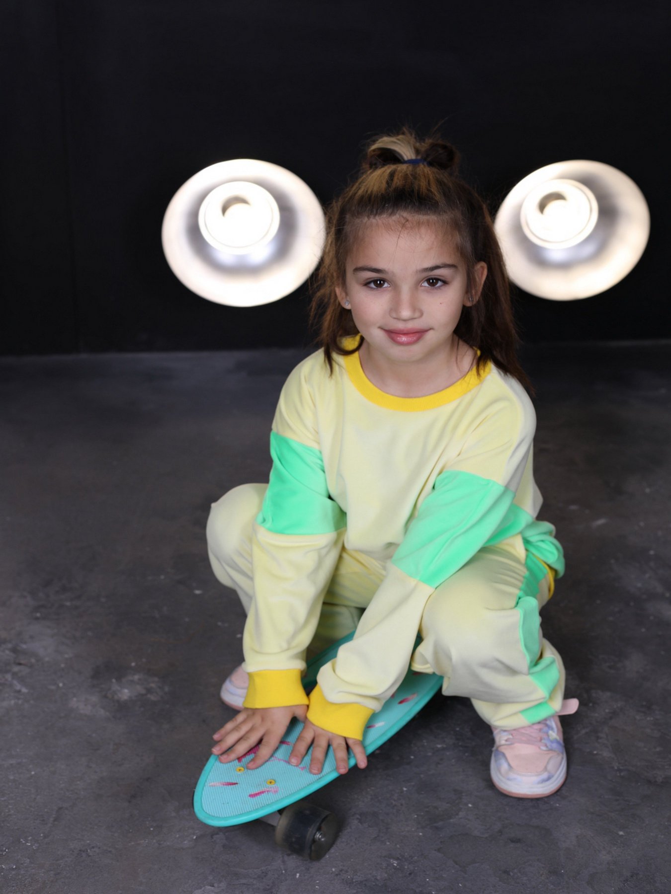 Спортивний костюм ISSA Plus модель CD-467_yellowlightgreen Фото