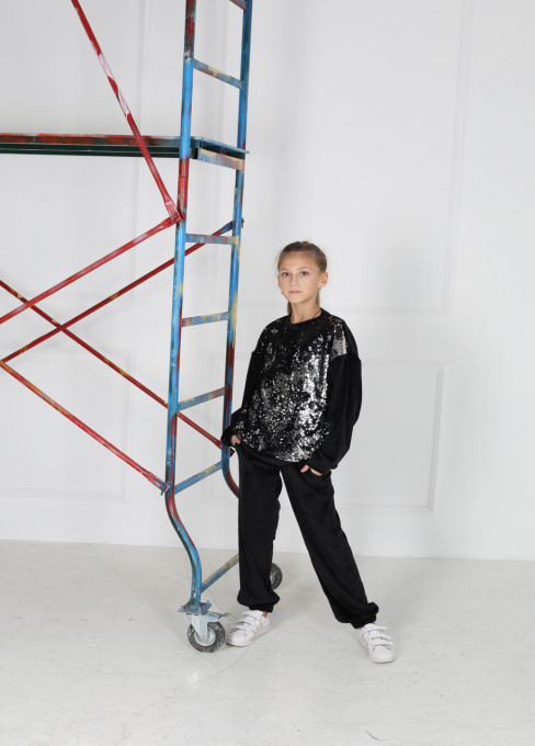 Спортивный костюм ISSA Plus модель CD-483_black Фото