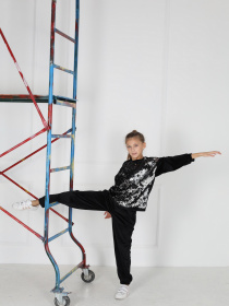 Спортивный костюм ISSA Plus модель CD-483_black Фото