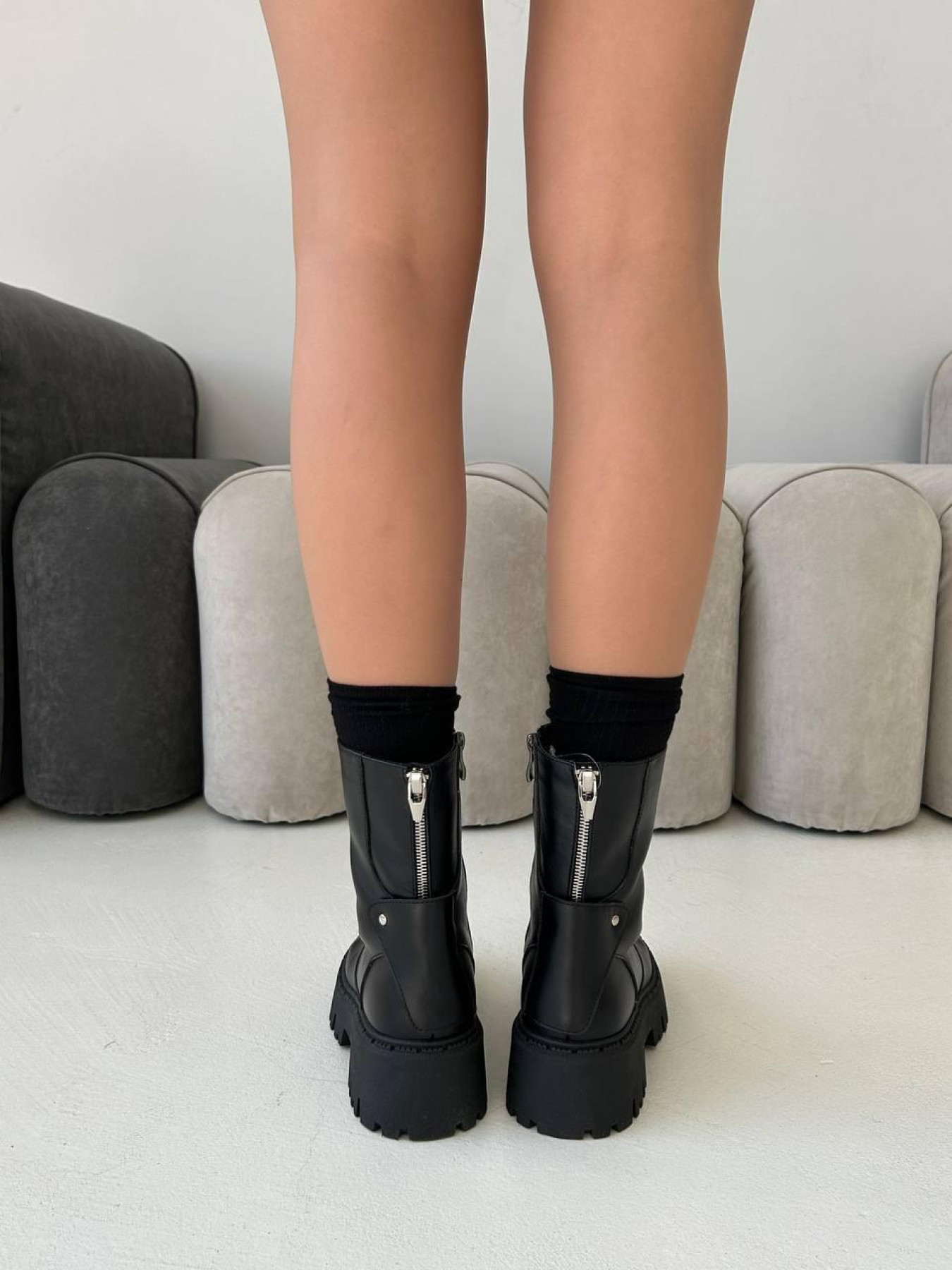 Зимние ботинки из натуральной кожи с овчиной — комфорт и стиль (528) модель P_170893-S40_170893 Фото