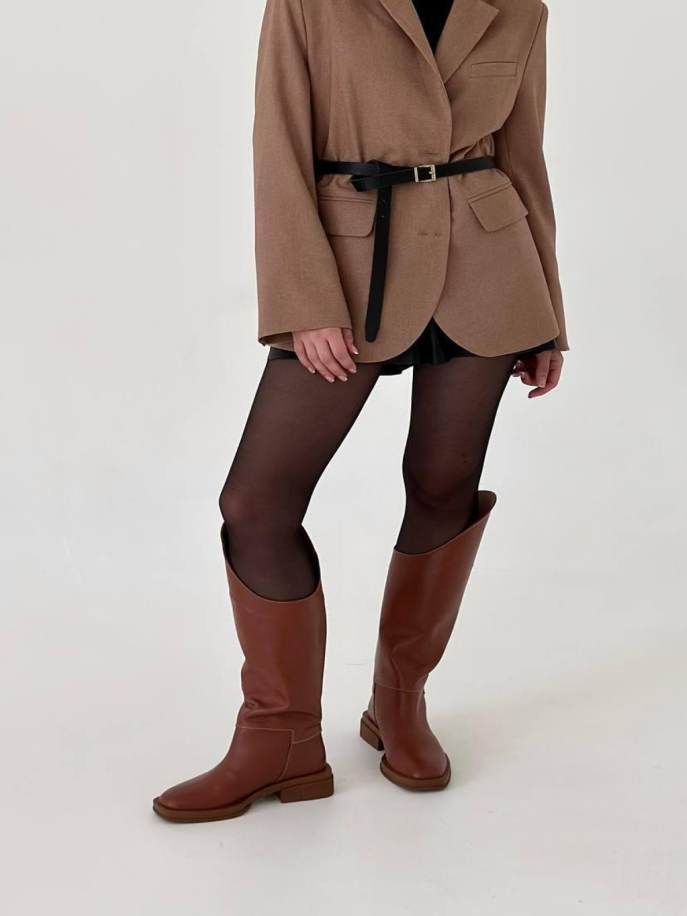 Коса труба виски натуральная кожа на байке (903) модель P_162188-S39_162188 Фото