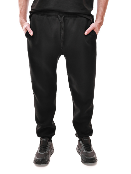 Брюки спортивные мужские Чёрный BEKI модель 694426 Фото