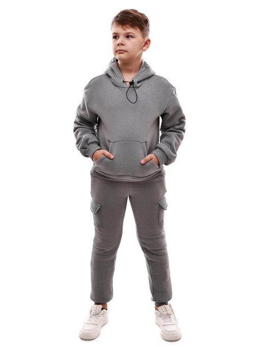 Костюм спортивный для мальчика Светло-серый STREAM модель 700228 Фото