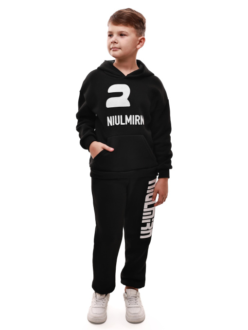 Костюм спортивный для мальчика подростка Чёрный ФИОНА модель 706426 Фото