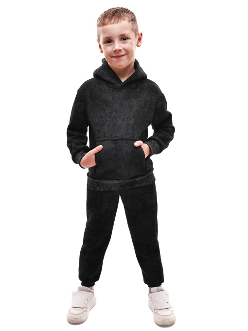 Костюм спортивный для мальчика Чёрный ШАРМ модель 707528 Фото