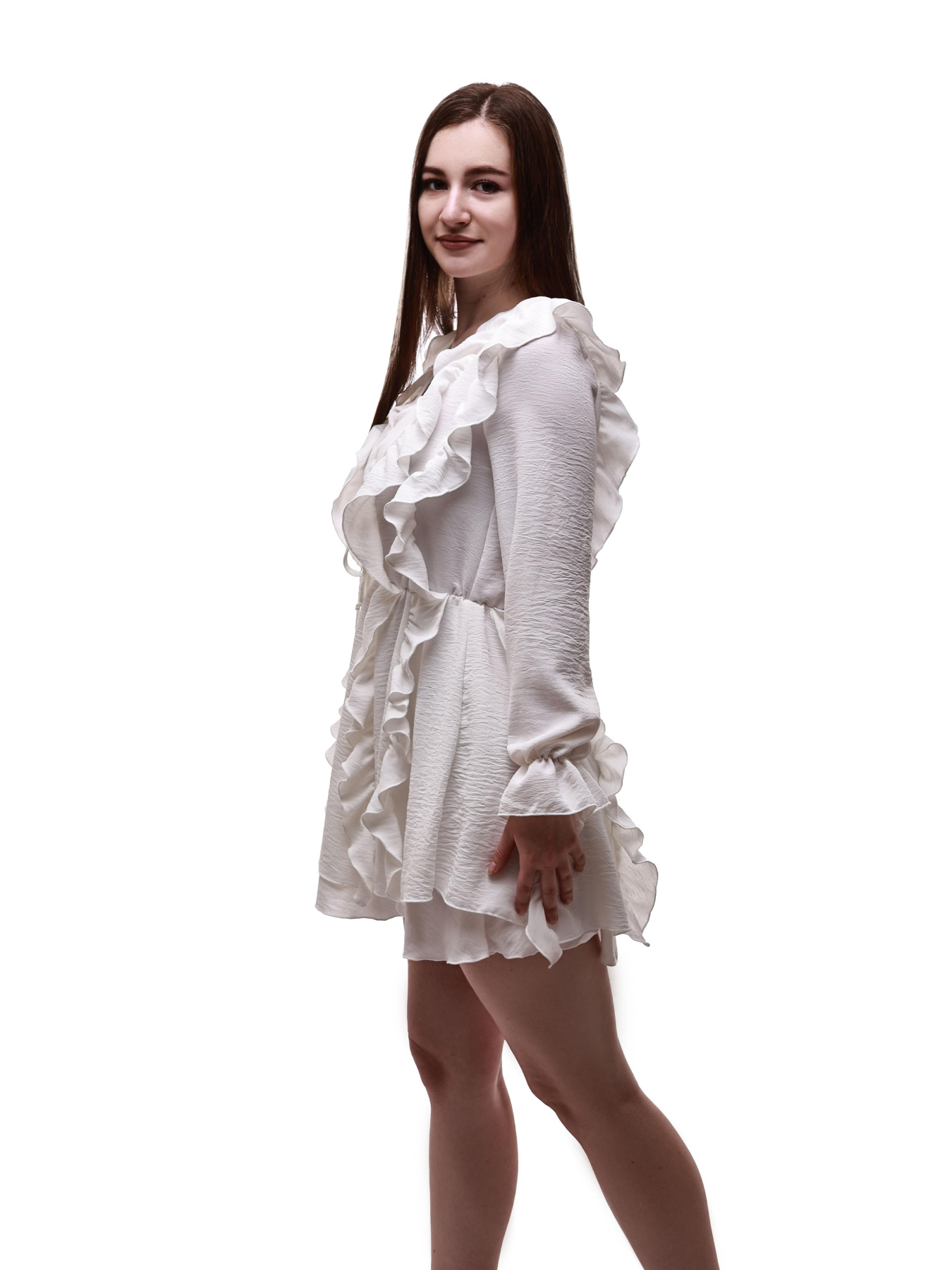 Сукня жіноча Молочний POLIN LINE модель 698553 Фото