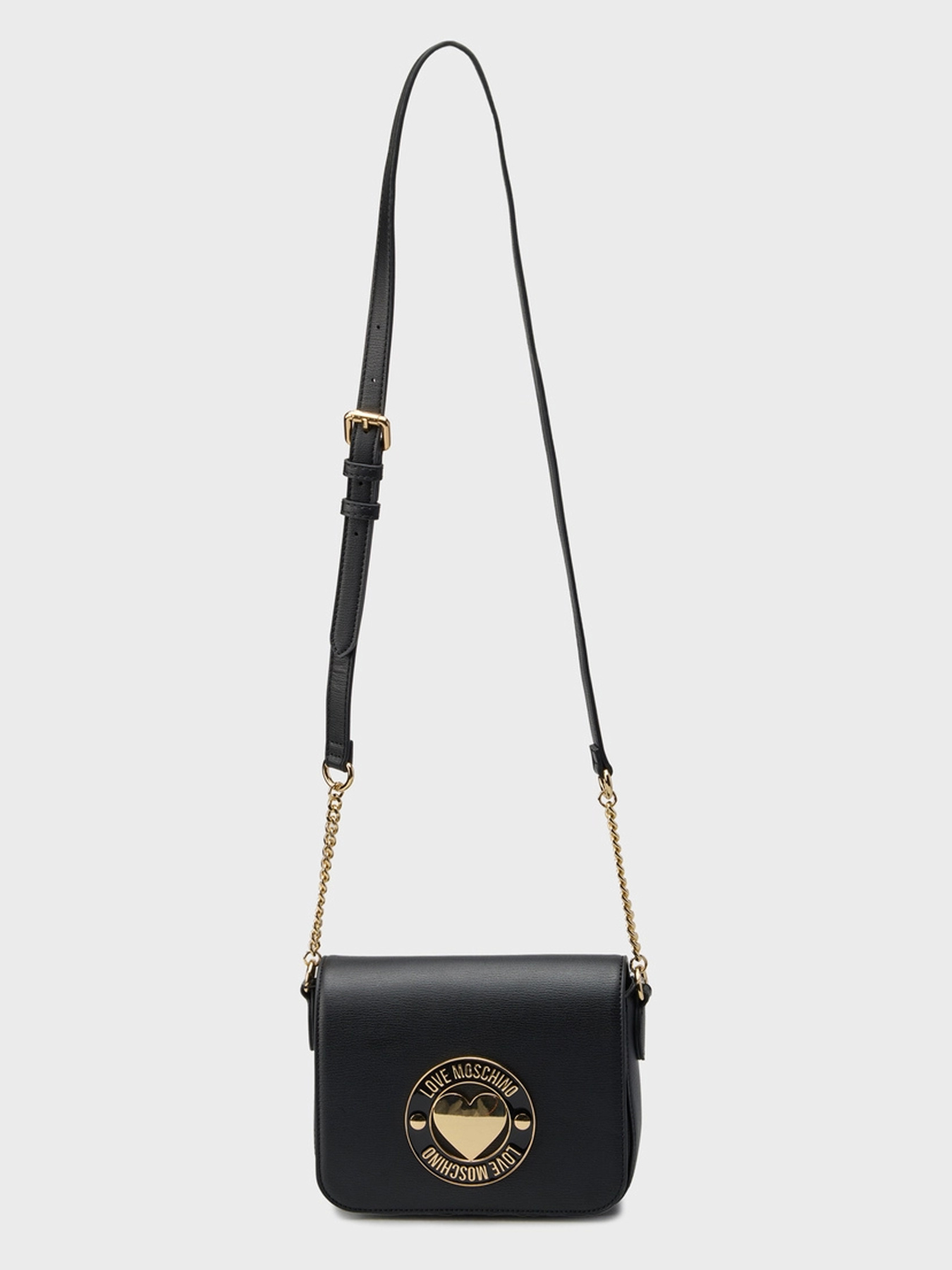 Женская чёрная сумка MOSCHINO Love модель JC4366PP0NKG0000 Фото