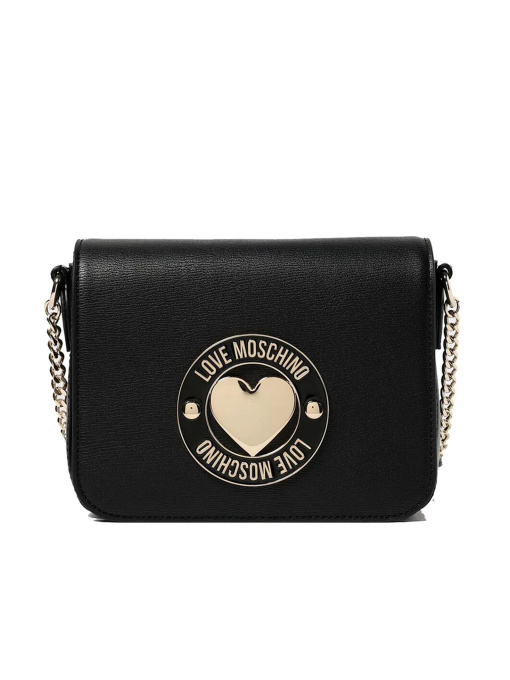 Женская чёрная сумка MOSCHINO Love модель JC4366PP0NKG0000 Женская чёрная сумка MOSCHINO Love модель JC4366PP0NKG0000 Фото