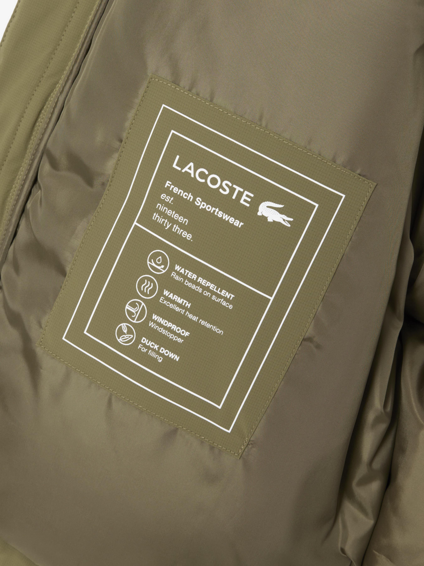 Демисезонная куртка Lacoste модель BH5154E9F Демисезонная куртка Lacoste модель BH5154E9F Фото