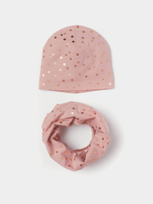 Шапка/шарф H&M модель 9384164kwer_Пудровый Фото