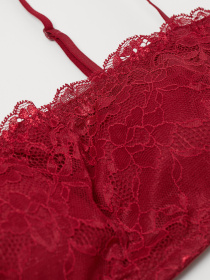 Бюстгальтер H&M модель 7844060RP5_Вишневый Бюстгальтер H&M модель 7844060RP5_Вишневый Фото