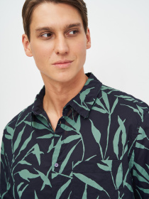 Сорочка повсякденна H&M модель 5016191sm_сине-зеленый Сорочка повсякденна H&M модель 5016191sm_сине-зеленый Фото