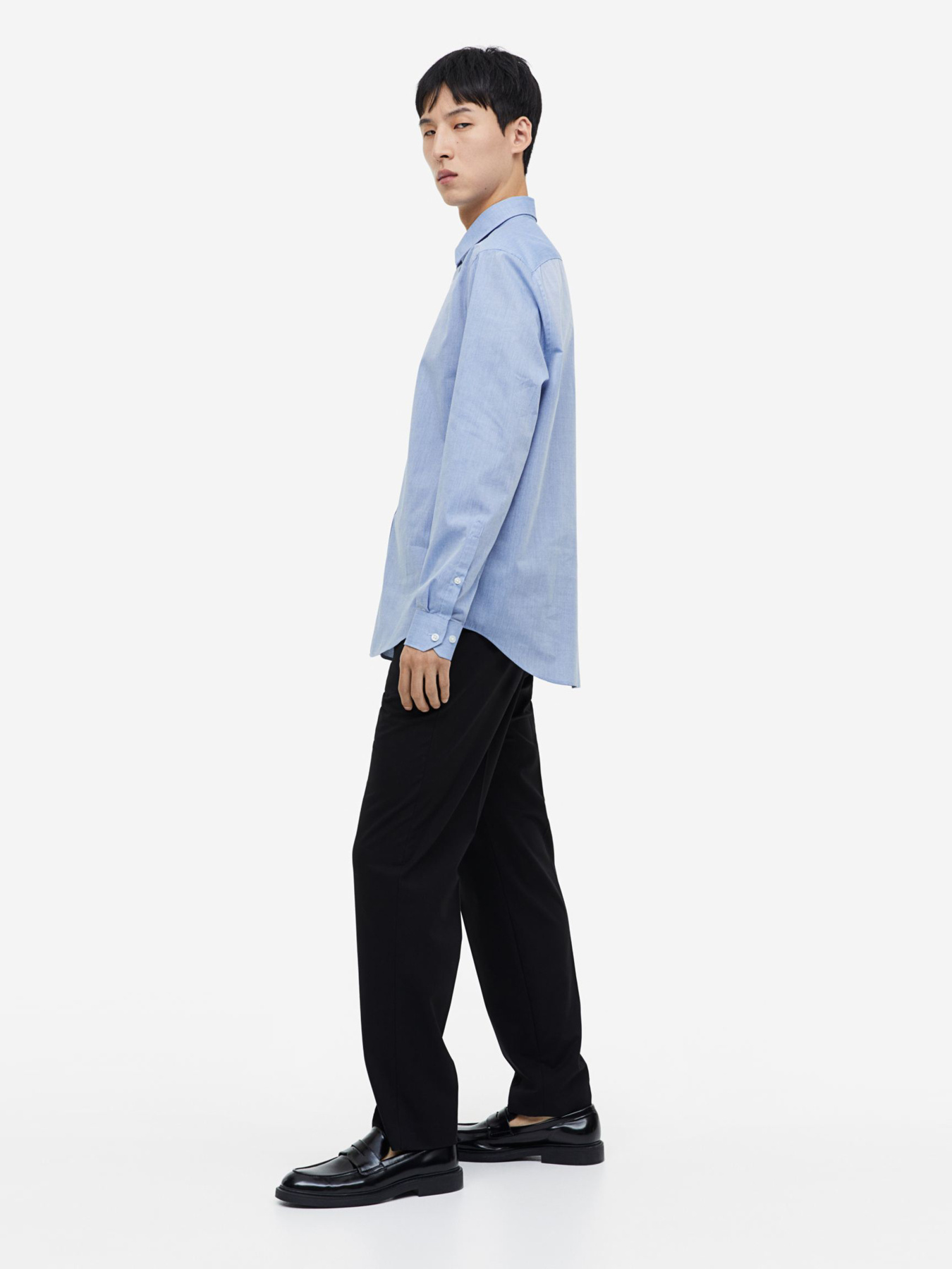 Сорочка H&M модель 9772374ral_Светло-синий Фото