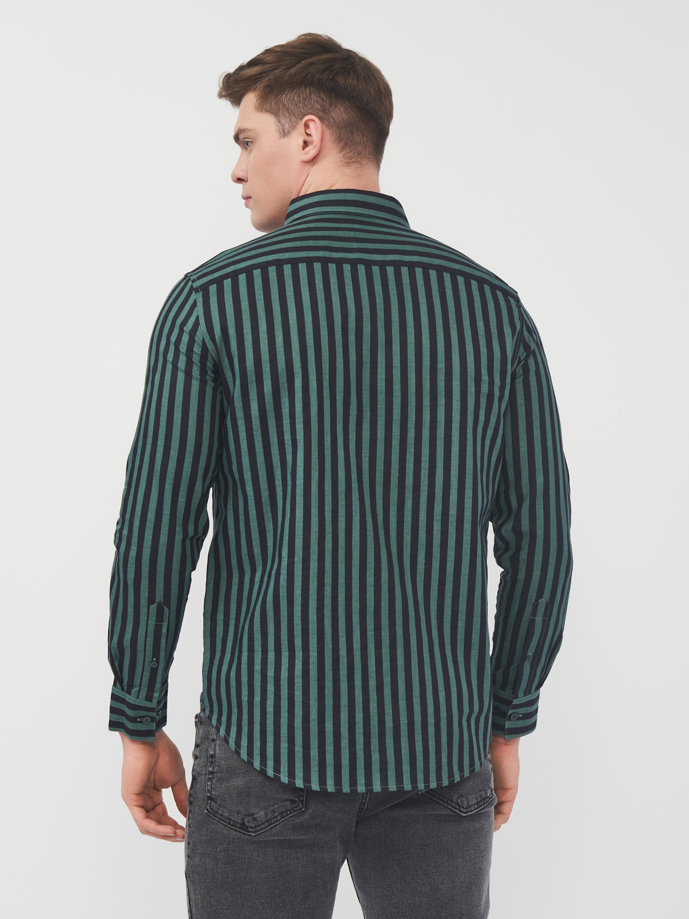 Сорочка H&M модель 6953220abr_черно-зеленый Фото