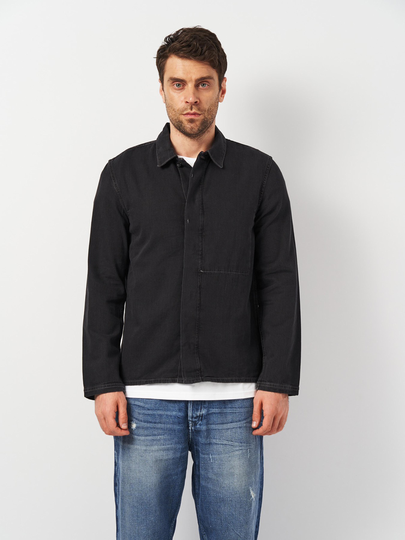 Сорочка Weekday модель 8542161ral_Черный вымытый Фото