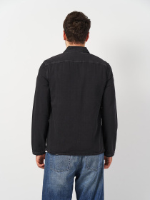 Рубашка повседневная Weekday модель 8542161ral_Черный вымытый Фото