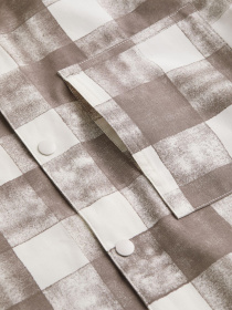 Сорочка повсякденна H&M модель 1073353arl_Серо-бежевый Фото