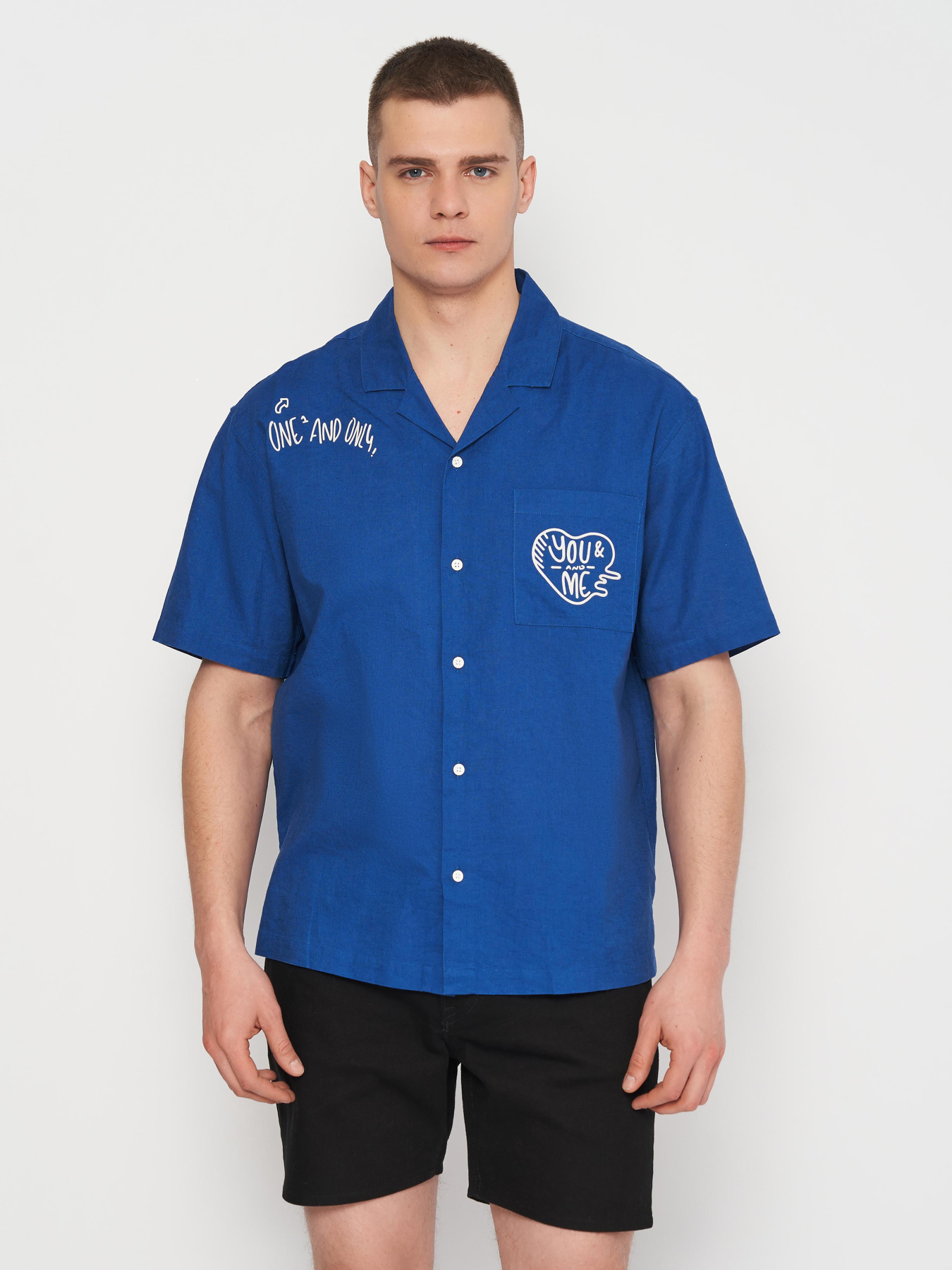 Сорочка H&M модель 1073341arl_Синий Фото