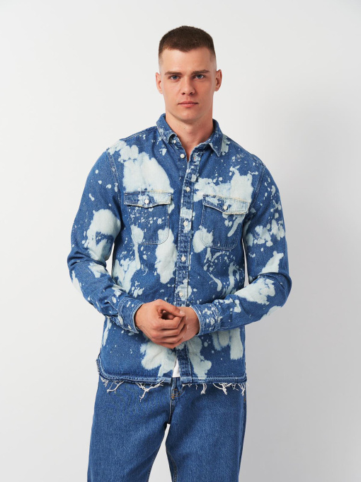 Рубашка H&M модель 2001140ral_Синий Фото