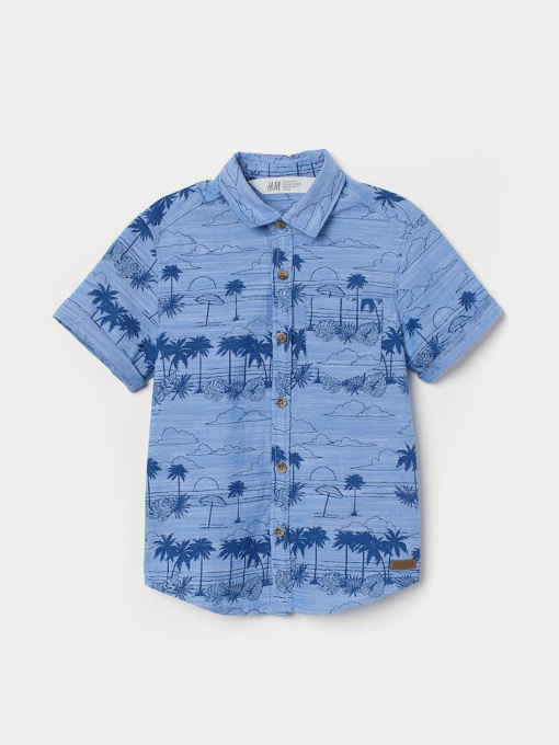 Рубашка H&M модель 9423493kwer_Синий Фото