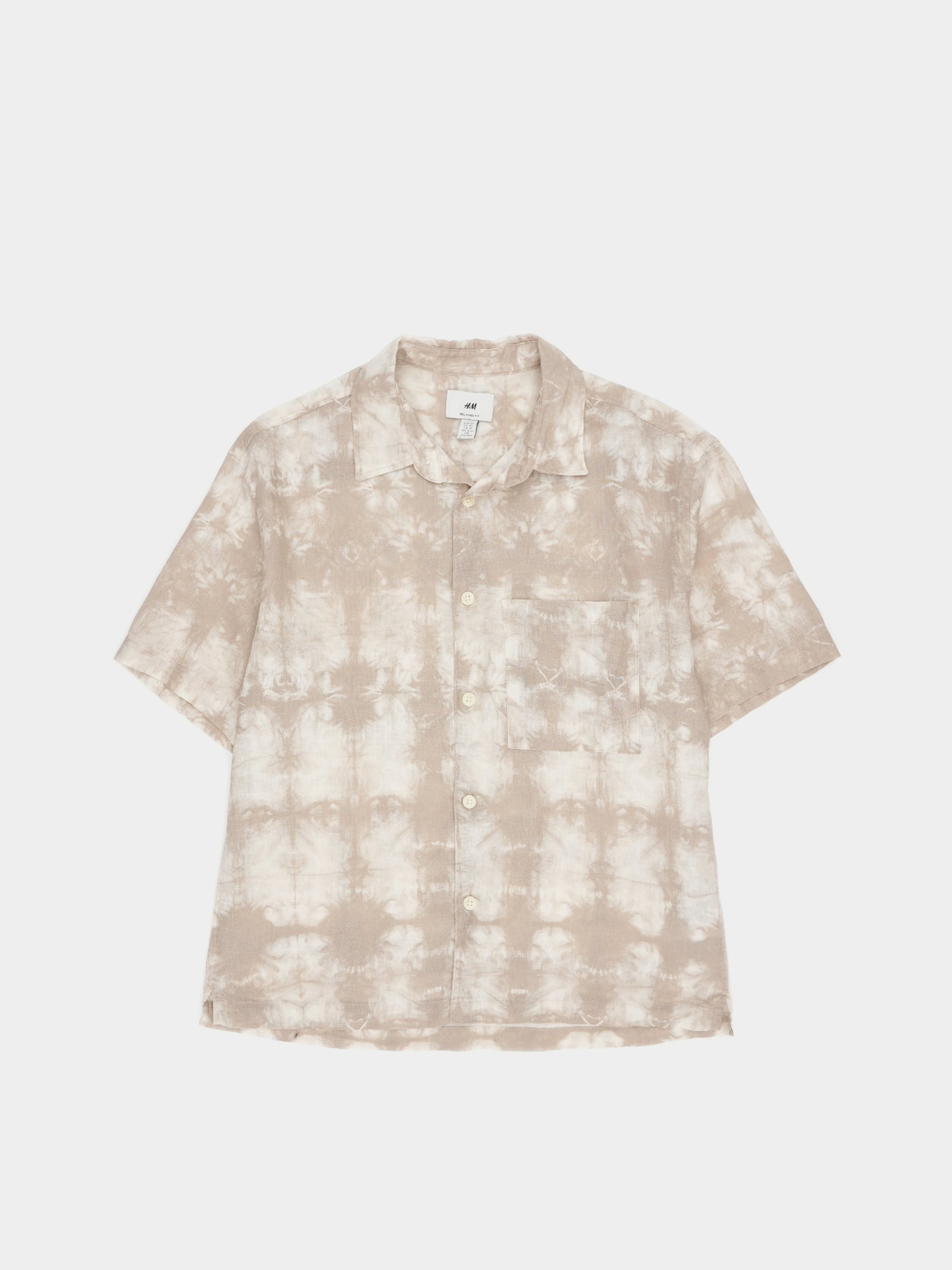 Рубашка повседневная H&M модель 1036745wer_Светло-бежевый Фото