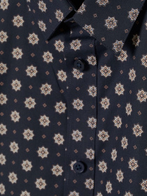 Сорочка повсякденна H&M модель 1124691wer_Темно-синий Сорочка повсякденна H&M модель 1124691wer_Темно-синий Фото