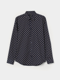 Сорочка повсякденна H&M модель 1124691wer_Темно-синий Сорочка повсякденна H&M модель 1124691wer_Темно-синий Фото