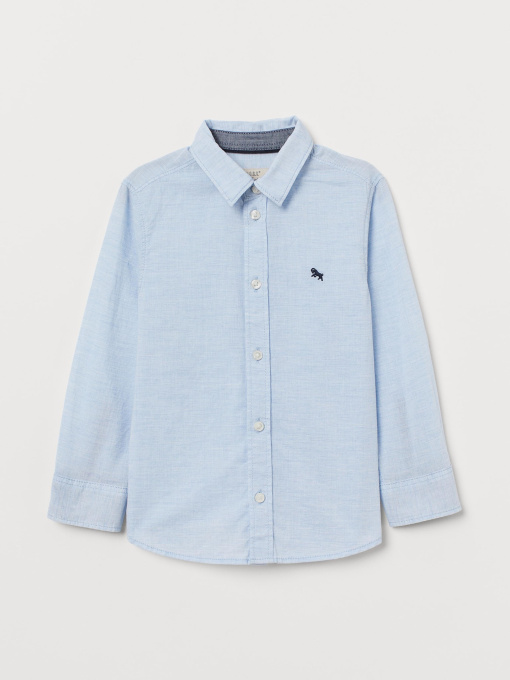 Рубашка H&M модель 8130601kwer_Голубой Фото