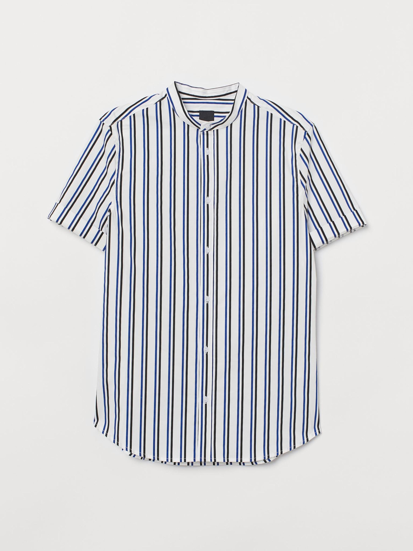 Рубашка H&M модель 7350941wer_Бело-черно-синий Фото