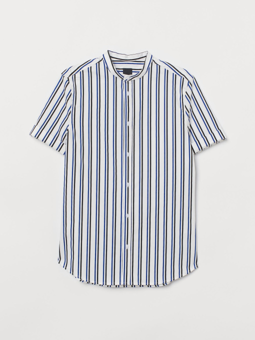 Рубашка H&M модель 7350941wer_Бело-черно-синий Фото