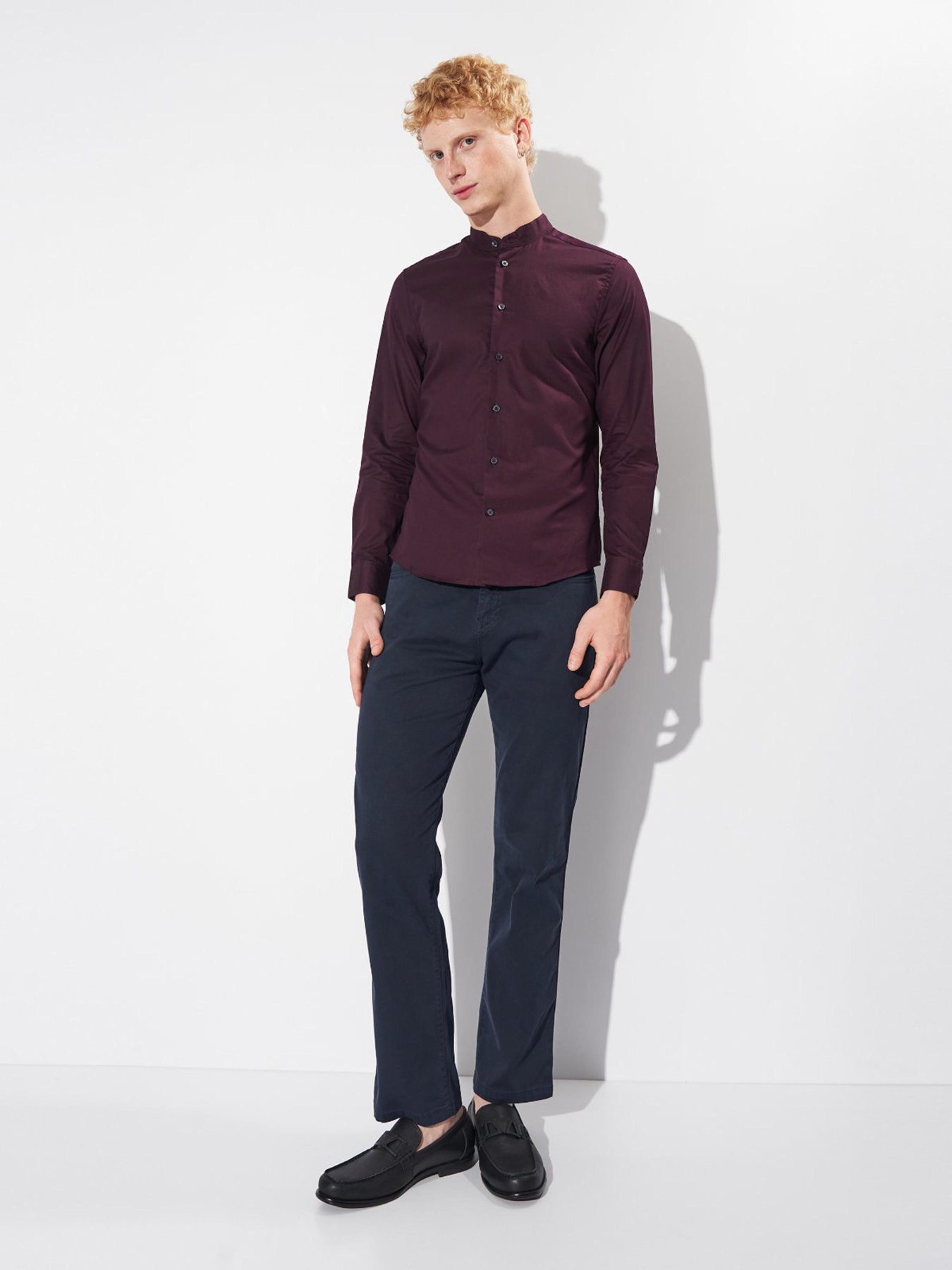 Сорочка H&M модель 7378000wer_Бордовый Фото