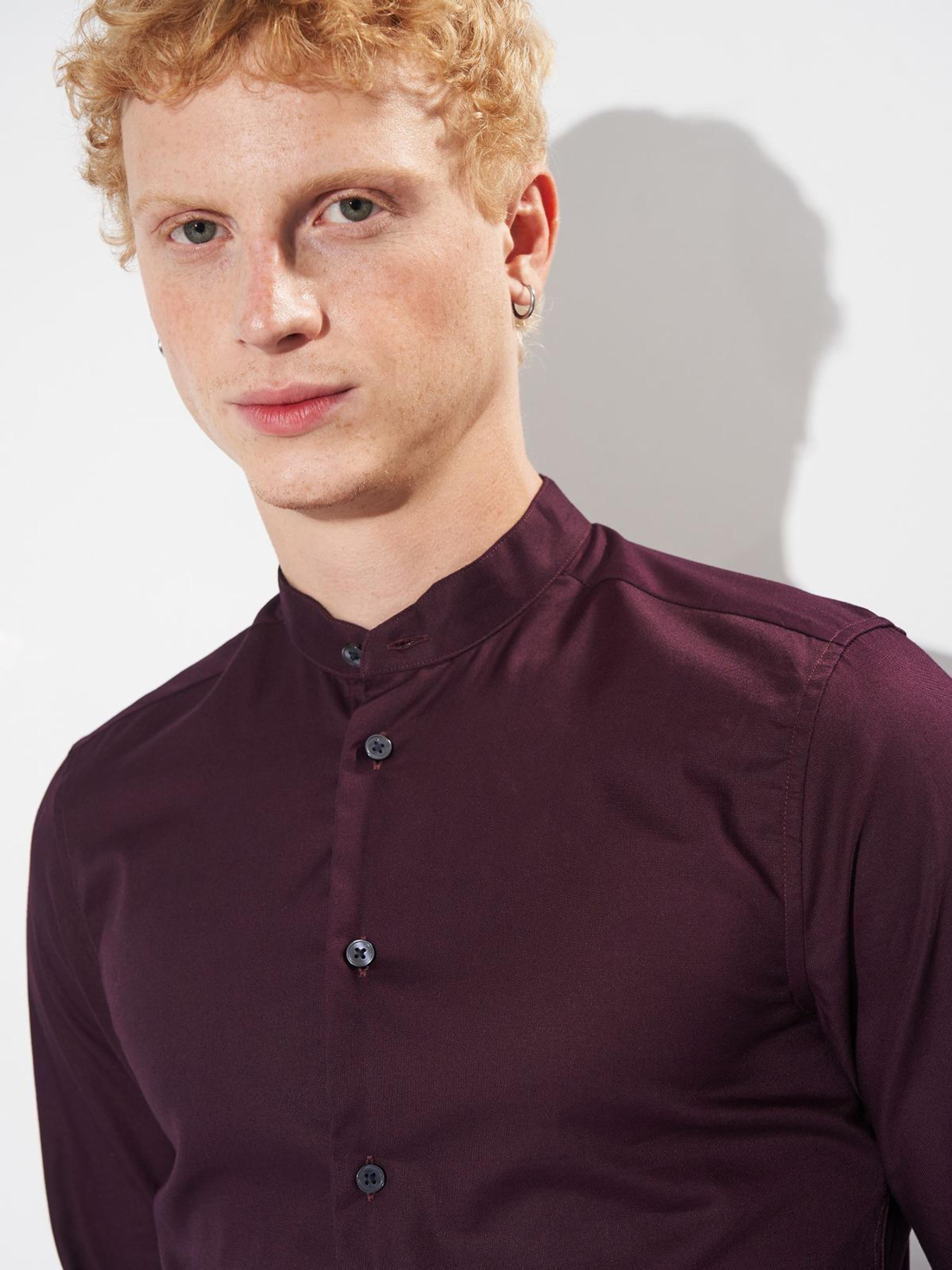 Сорочка H&M модель 7378000wer_Бордовый Фото