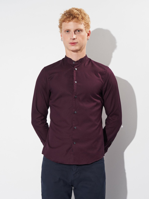 Рубашка H&M модель 7378000wer_Бордовый Фото