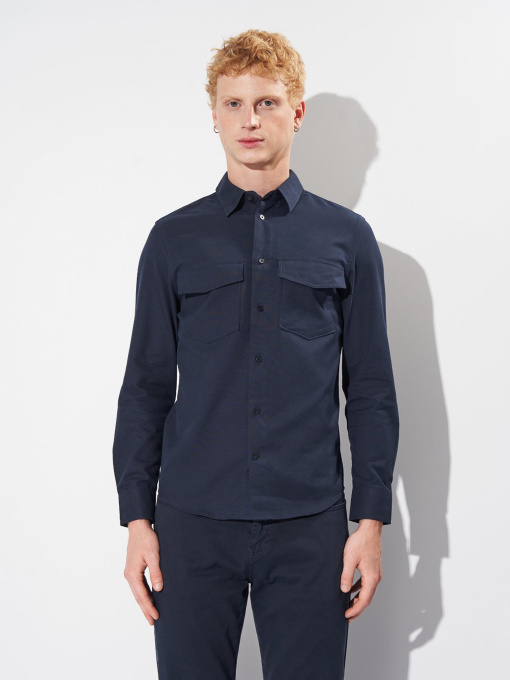 Рубашка H&M модель 8918502wer_Темно-синий Фото