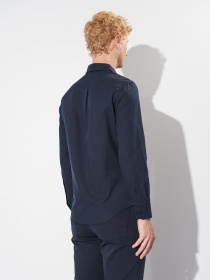 Рубашка повседневная H&M модель 8918502wer_Темно-синий Фото