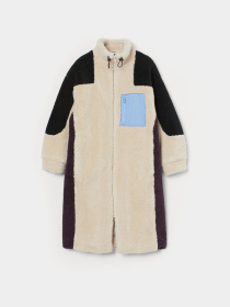 Шуба H&M модель 9380772dm_Светло-бежевый Фото