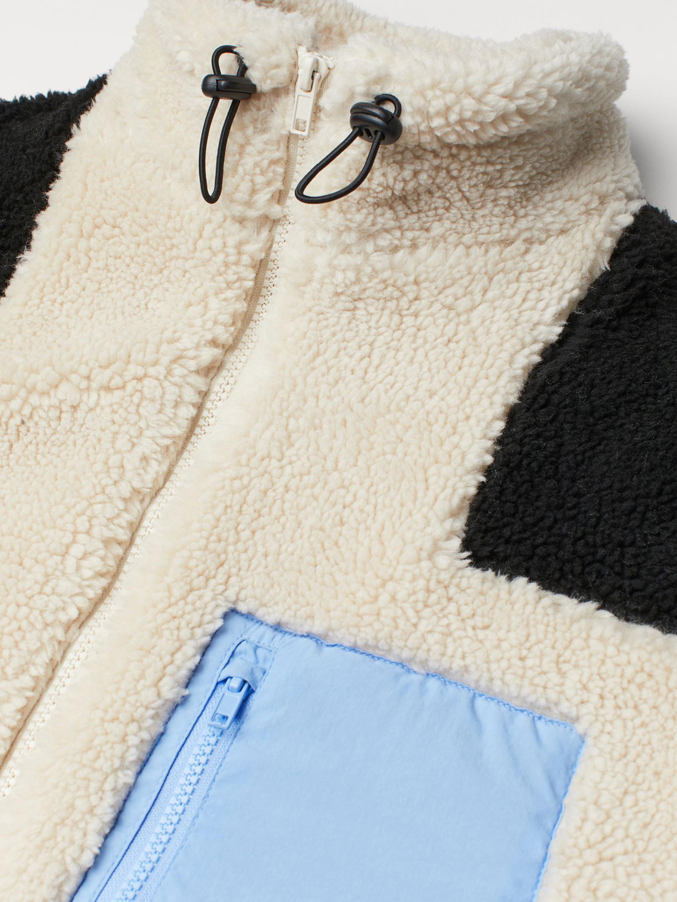 Шуба H&M модель 9380772dm_Светло-бежевый Шуба H&M модель 9380772dm_Светло-бежевый Фото