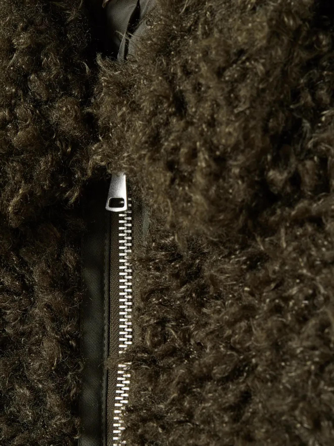 Шуба H&M модель 6799778dlog_Темно-зеленый Фото