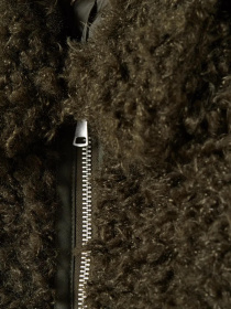 Шуба H&M модель 6799778dlog_Темно-зеленый Фото